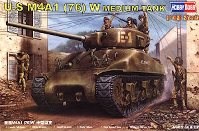 Hobby Boss 84801 U.S M4A1 76(W) TANK 1/48