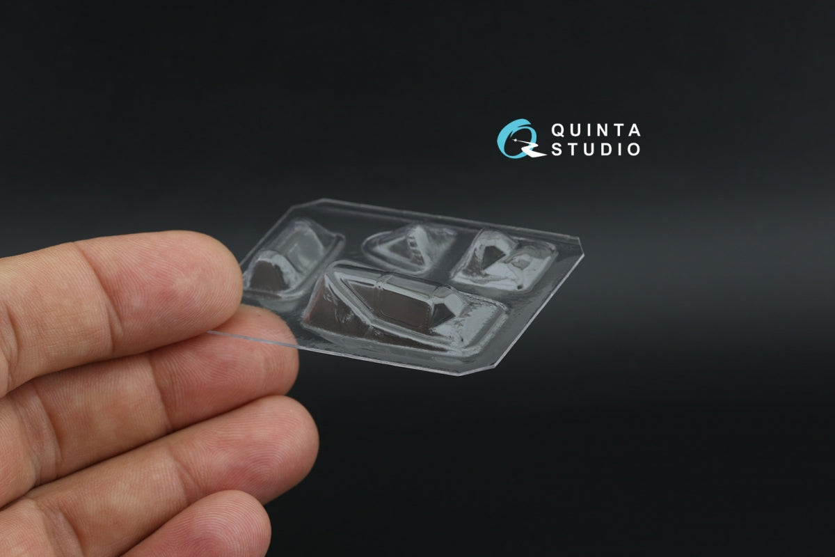 Quinta Studio QC72004 MiG-3 vacuumed clear vacuformed canopy (for Armory kit) 1/72