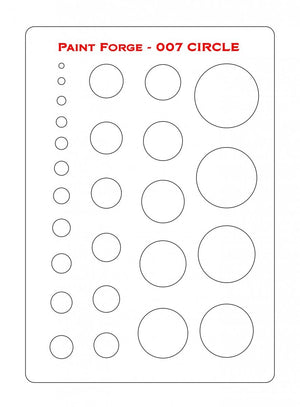 Paint Forge PFST007L STENCIL - CIRCLE – imagen 2