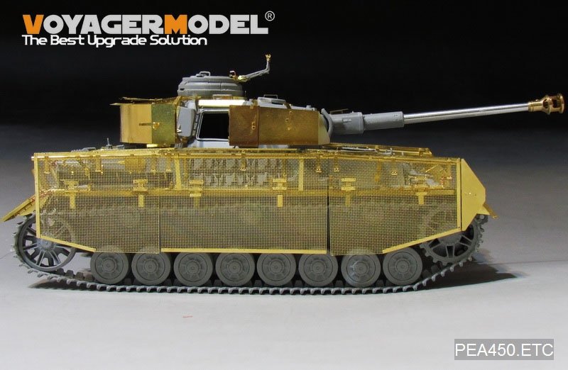 Voyager modèle PEA450 WWII allemand Pz.Kpfw.IV Ausf.J &amp;quot;Thoma Shields&amp;quot; treillis métallique schürzen (dernière production) (POUR Boder 35008) 1/35 – image 6