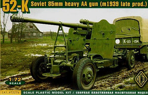 ACE 72274 Soviet K-52 85mm heavy AA gun (m1939 late production) 1/72