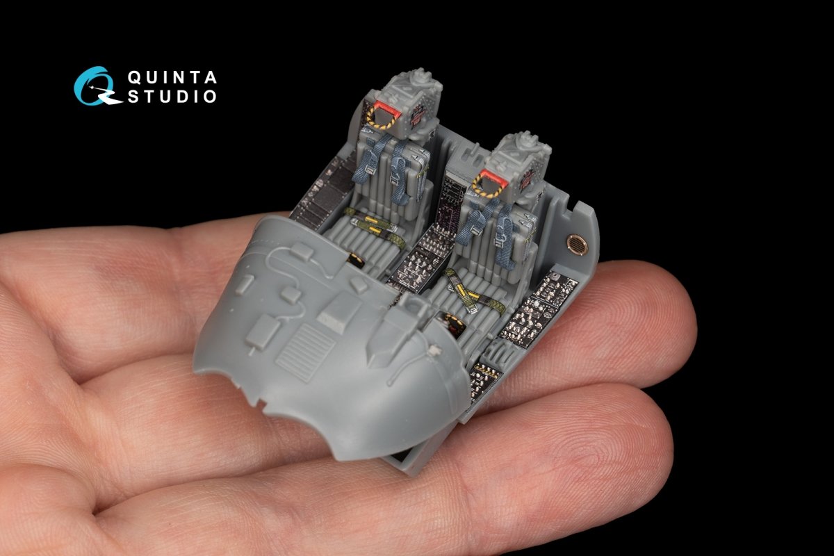 Intérieur imprimé en 3D et coloré sur papier décalcomanie pour le KA-6D Intruder (référence Quinta Studio QD48183), à partir d&amp;#39;un kit HobbyBoss, échelle 1/48. – image 5