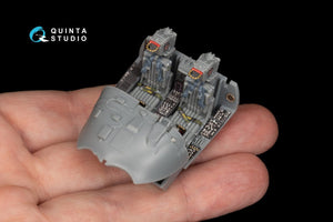 Intérieur imprimé en 3D et coloré sur papier décalcomanie pour le KA-6D Intruder (référence Quinta Studio QD48183), à partir d&amp;#39;un kit HobbyBoss, échelle 1/48. – image 5