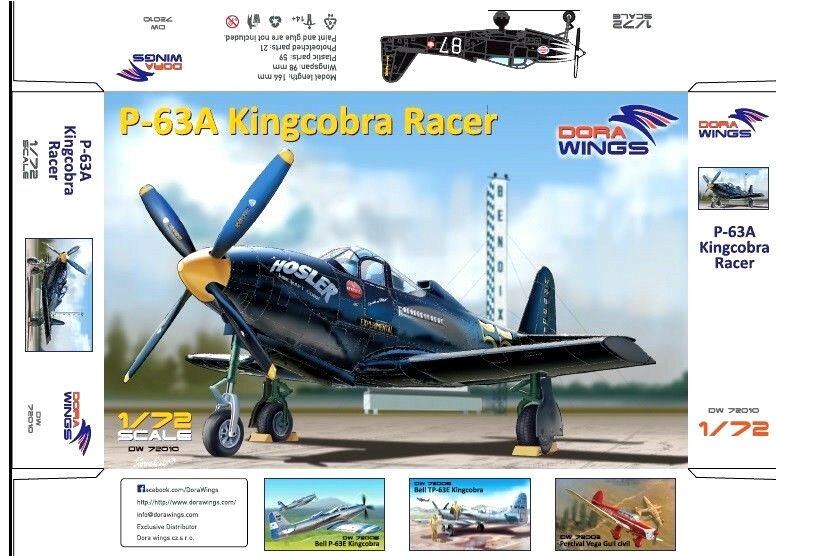Dora Wings 72010 P-63A Kingcobra Racer 1/72 – image 2