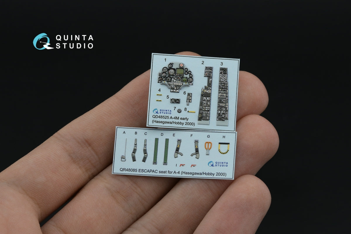 Intérieur imprimé en 3D et coloré sur papier décalcomanie Quinta Studio QD48525 A-4M (première génération) (Hasegawa/Hobby2000) 1/48 – image 3