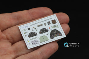 Quinta Studio QD48532 Bf 109E-3/4 3D-Printed &amp;amp; coloured Interior on decal paper (HobbyBoss) 1/48 – immagine 5