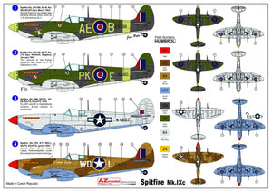 AZ Model AZ7392 Supermarine Spitfire Mk.IXc ,,Early tails&amp;#39;&amp;#39; 1/72 – immagine 2
