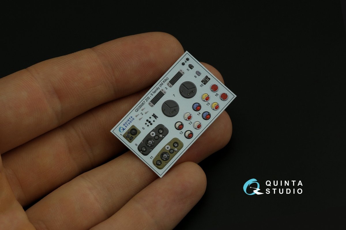 Quinta Studio QD35067 ZiS-5 3D-Printed &amp;amp; coloured Interior on decal paper (All kits) 1/35 – immagine 2