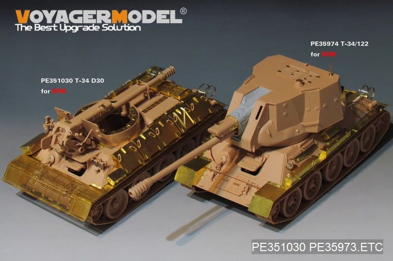 Voyager Model PE35973 Egyptain T-34/122 S.P.G Basic For RFM 5013 1/35 – immagine 21