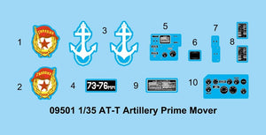 Trumpeter 09501 AT-T Artillery Prime Mover 1/35 – immagine 4