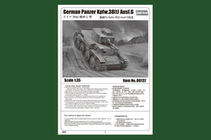 Hobby Boss 80137 German Panzer Kpfw.38(t) Ausf.G – immagine 2