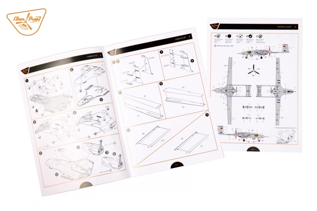 Clear Prop! CP4812 TB.2 UAV in Polish Service STARTER KIT 1/48 – zdjęcie 13