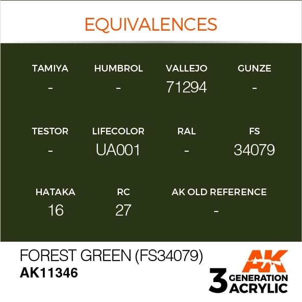 AK Interactive AK11346 Forest Green (FS34079) 17ml – Bild 3