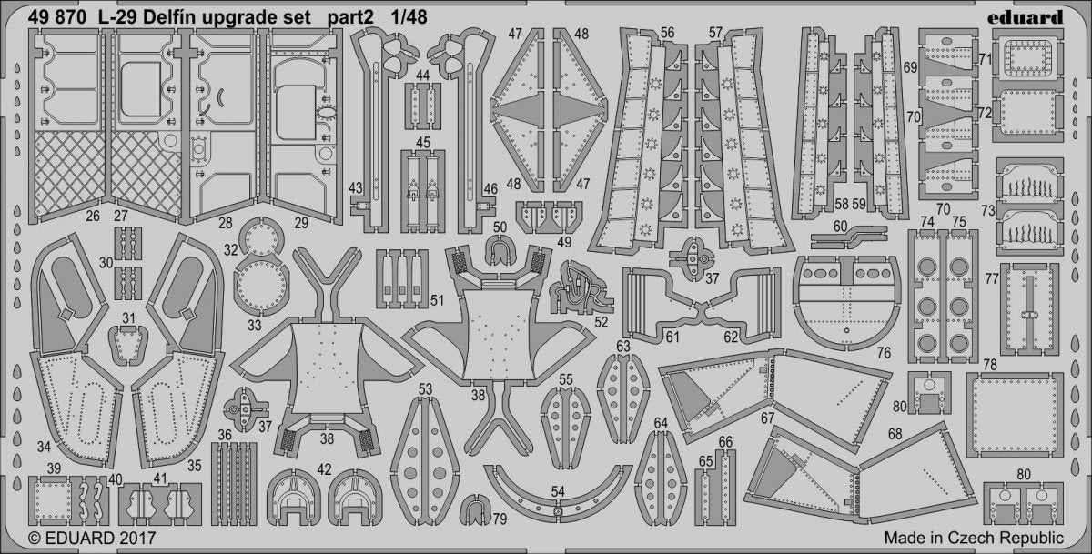 Eduard 49870 L-29 Delfin upgrade set EDUARD 1/48 – immagine 2