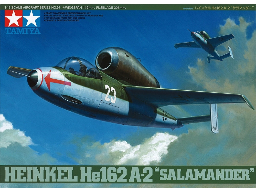 Tamiya 61097 Heinkel He162 A-2 Salamander 1/48 – immagine 2