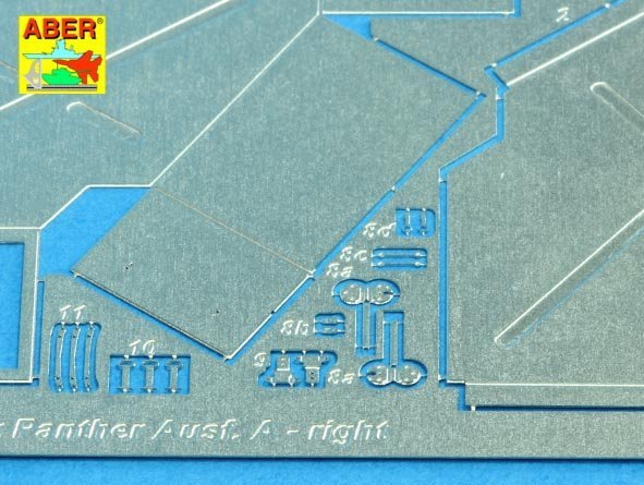 Aber 25020 Rear boxes for (Sd.Kfz. 171) Panther Ausf.A 1/25 – immagine 4