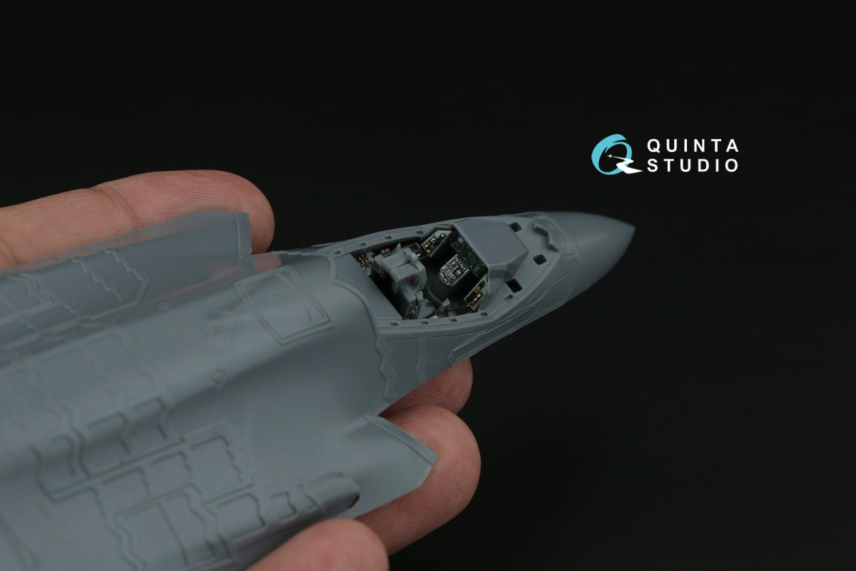 Quinta Studio QD72192 F-35C Lighting II 3D-Printed &amp;amp; coloured Interior on decal paper (Italeri) 1/72 – immagine 9