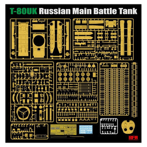 Rye Field Model 5115 Russian T-80UK Main Battle tank 1/35 – immagine 2