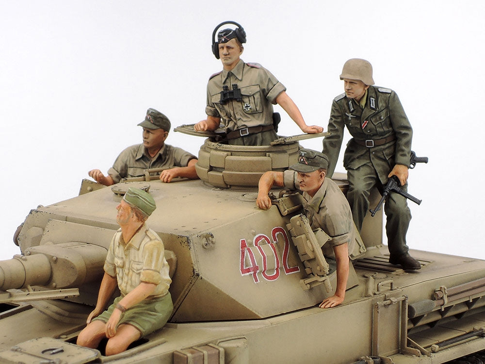 Tamiya 25208 Panzerkampfwagen IV Ausf F. &amp;amp; Motorcycle North Africa 1/35 – imagen 4