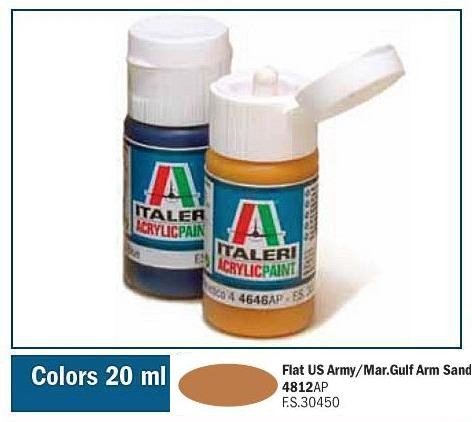 Italeri 4812AP FLAT US ARMY/MARINES GULF ARMOR SAND 20ml