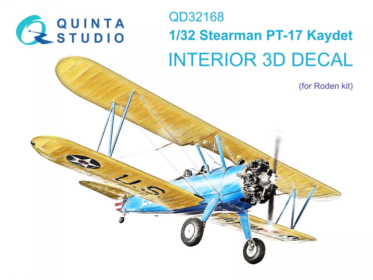 Quinta Studio QD32168 Pt-17 Kaydet Intérieur coloré imprimé en 3D sur papier décalcomanie (Roden) 1/32