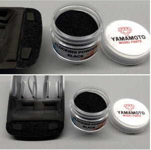 Poudre de flocage noire Yamamoto YMPF001  – image 2