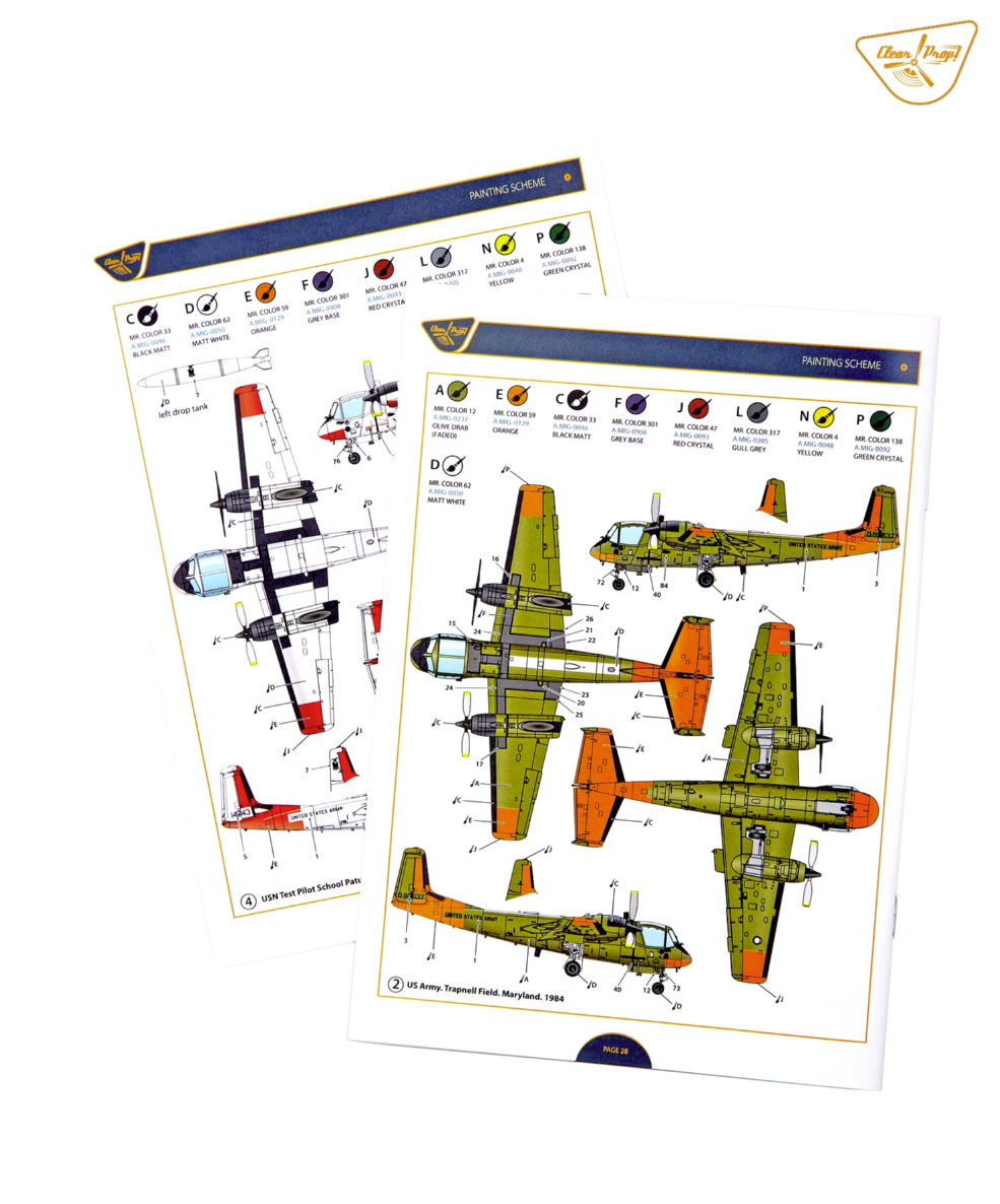 Clear Prop! CP72038 OV-1B Mohawk &amp;quot;Pilot School&amp;quot; ADVANCED KIT 1/72 – zdjęcie 31