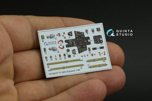 Quinta Studio QD48247 P-39 3D-Printed &amp;amp; coloured Interior on decal paper ( Eduard ) 1/48 – Bild 12