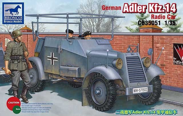 Bronco CB35051 Adler Kfz.14 Radio Armored Car 1/35