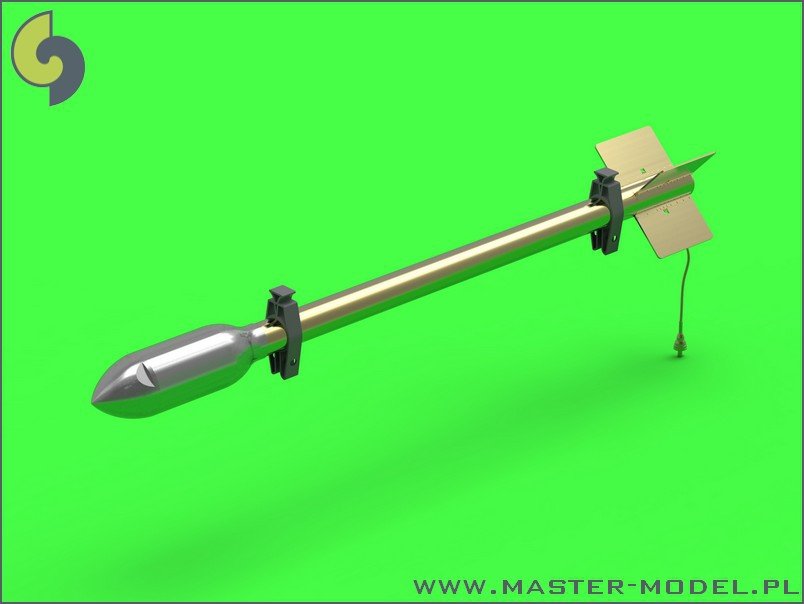 Master AM-24-011 British 3in Rocket RP-3 with 60LB SAP heads (8pcs) 1/24 – imagen 2
