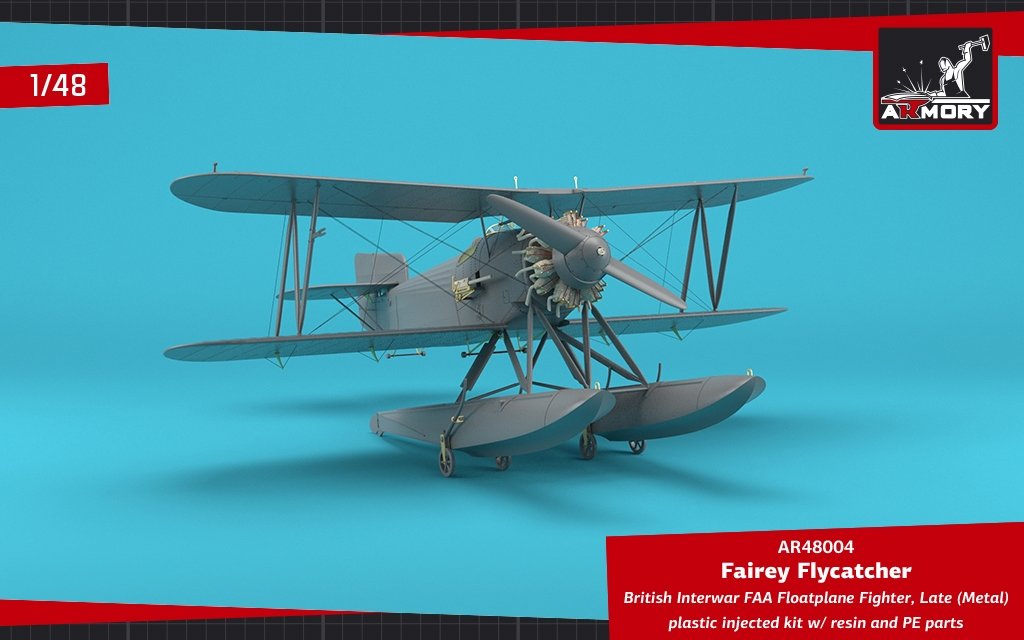 Armory Models 48004 Fairey Flycatcher British Interwar FAA Floatplane Fighter, Late (Metal) 1/48 – imagen 14