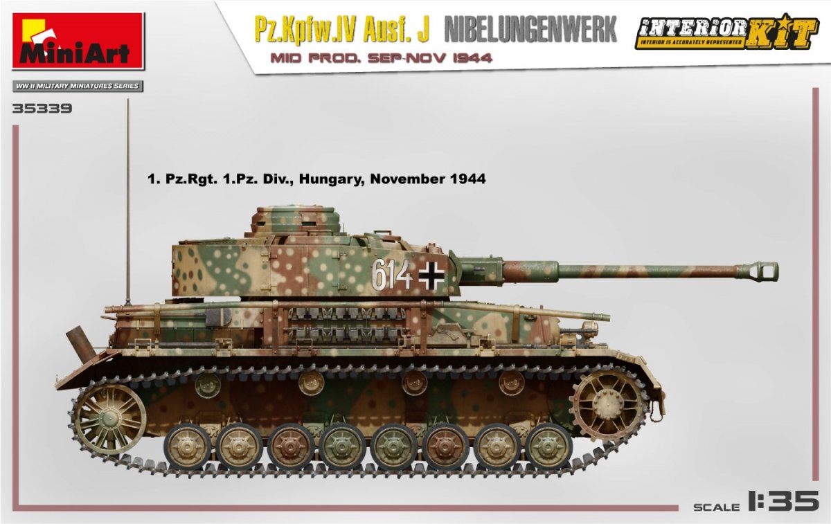 MiniArt 35339 Pz.Kpfw.IV Ausf. J Nibelungenwerk. MID PROD. SEP-NOV 1944 INTERIOR KIT 1/35 – immagine 8