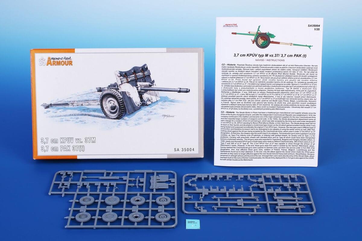 Armure spéciale 35004 3,7 cm KPUV vz.37M / 3,7 cm PaK M 37(t) 1/35  – image 2