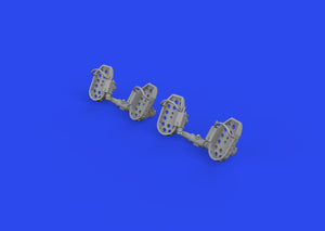 Eduard 648874 Bf 109E rudder pedals late PRINT 1/48 – immagine 4