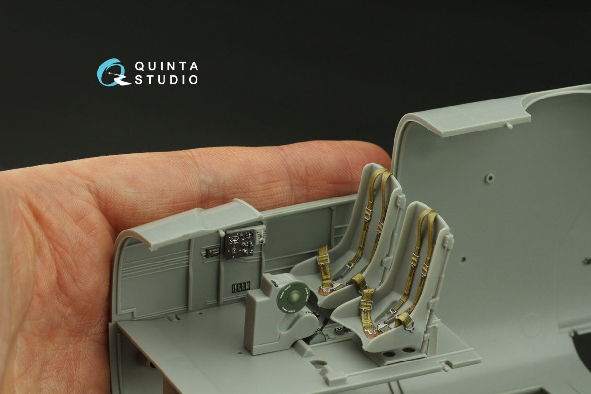Quinta Studio QD32203 B-25J Mitchell Glass nose 3D-Printed &amp;amp; coloured Interior on decal paper (HK models) 1/32 – immagine 6