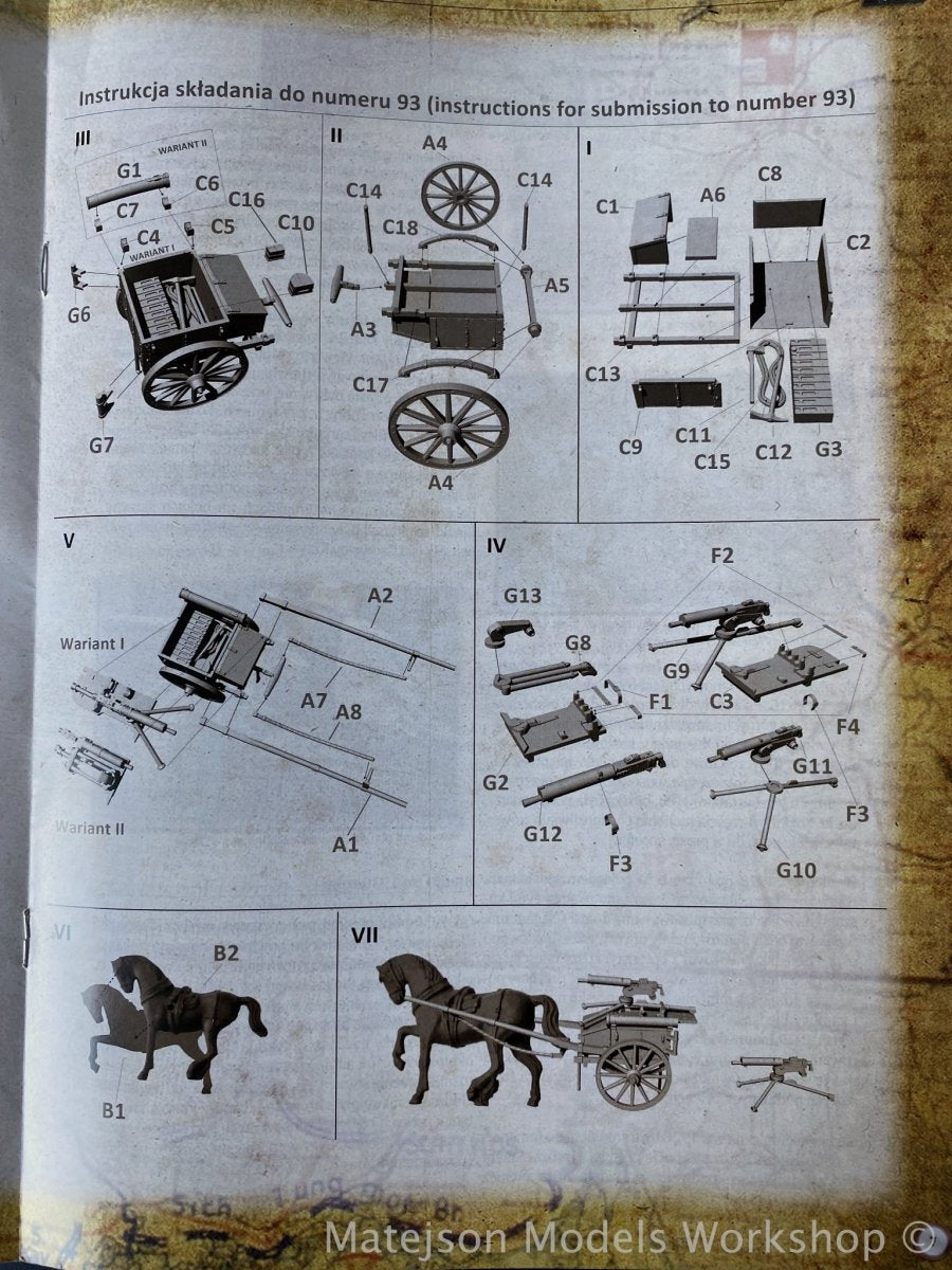 First to Fight First To Fight PL093 Biedka wz.33 pod ckm wz.30 1/72 – immagine 3