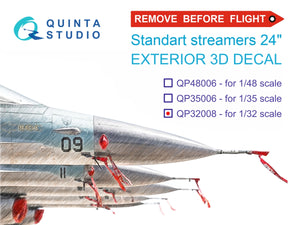 Quinta Studio QP32008 Retirer avant le vol streamer externe standard 24, 20 pièces 1/32