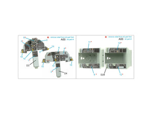 Quinta Studio QDS-48415 F-15D 3D-Printed coloured Interior on decal paper (Academy) (Small version) 1/48 – immagine 2