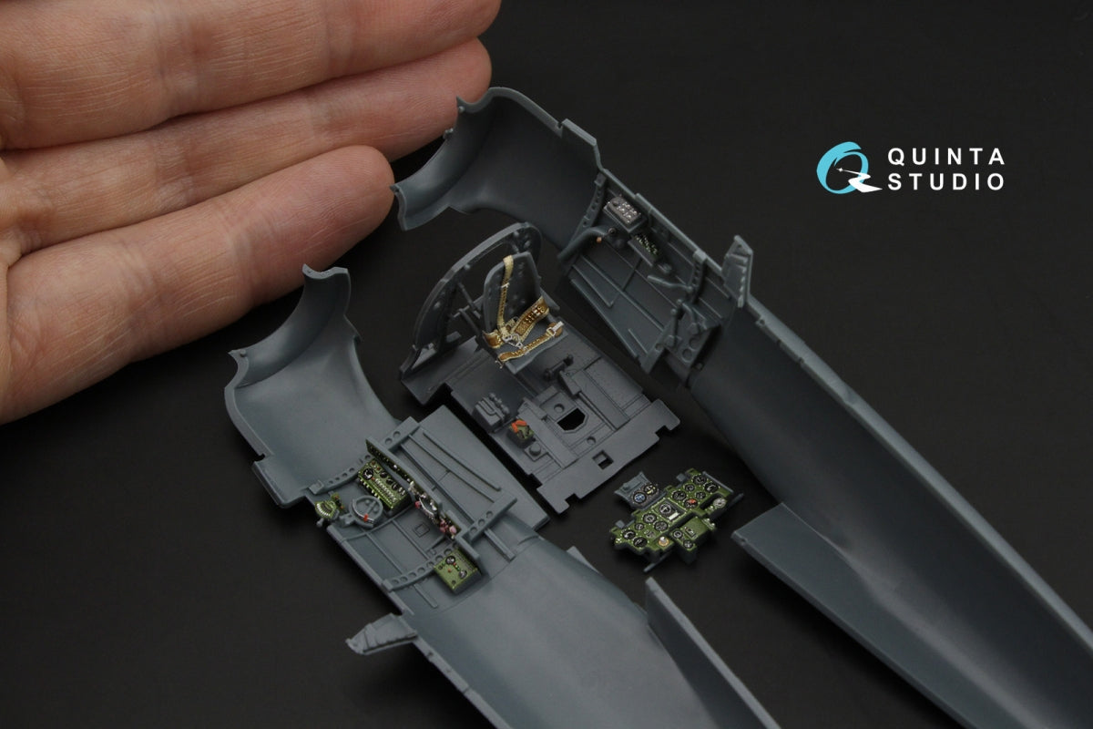 Quinta Studio QD48610 A6M5 Zero (Nakajima Production) 3D-Printed &amp;amp; coloured Interior on decal paper (Eduard) 1/48 – immagine 10