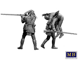 Master Box 35210 Wounded brother. Indian Wars series, XVIII century. Kit No. 2 1/35 – zdjęcie 5