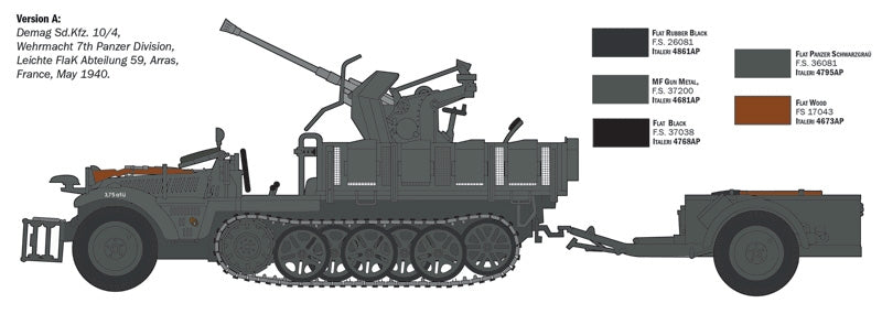 Italeri 6395 SD.KFZ.10/4 avec FLAK 30 et équipage 1/35 – image 6