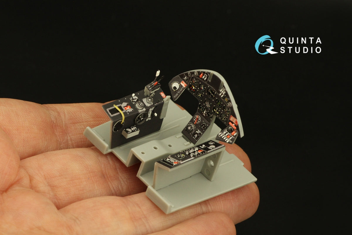 Quinta Studio QD32172 F8F-1 Bearcat 3D-Printed coloured Interior on decal paper (Trumpeter) 1/32 – immagine 10