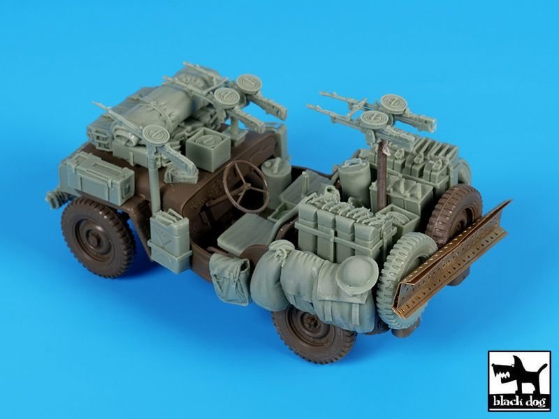 Black Dog T35224 British SAS jeep Africa accessories set 1/35 – immagine 2