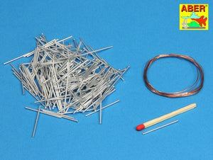 Aber 16068B Panzer IV track link pins x 200 pcs. 1/16 – imagen 2