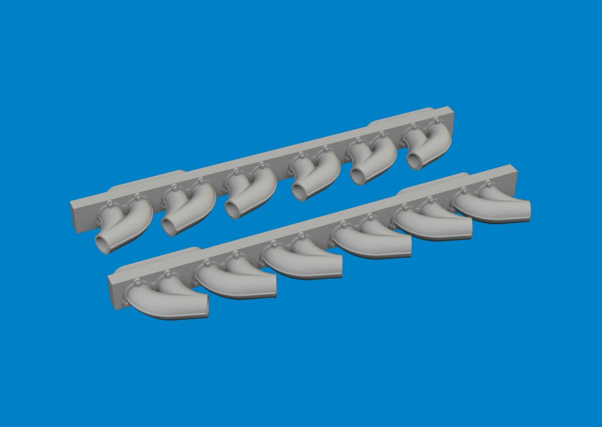 Eduard 6481050 P-39 exhaust stacks rounded PRINT ARMA HOBBY 1/48 – Bild 2