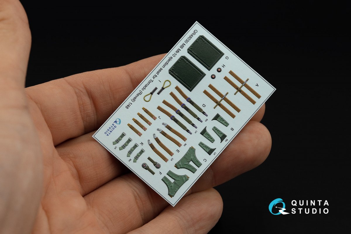 Quinta Studio QD+48204 Tornado ECR German 3D-Printed &amp;amp; coloured Interior on decal paper (Revell) (with 3D-printed resin parts) 1/48 – zdjęcie 18