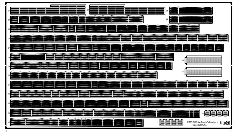 MK1 Design MD-20025 DKM Battleship SCHARNHORST VALUE PACK for Trumpeter 1/200 – zdjęcie 7