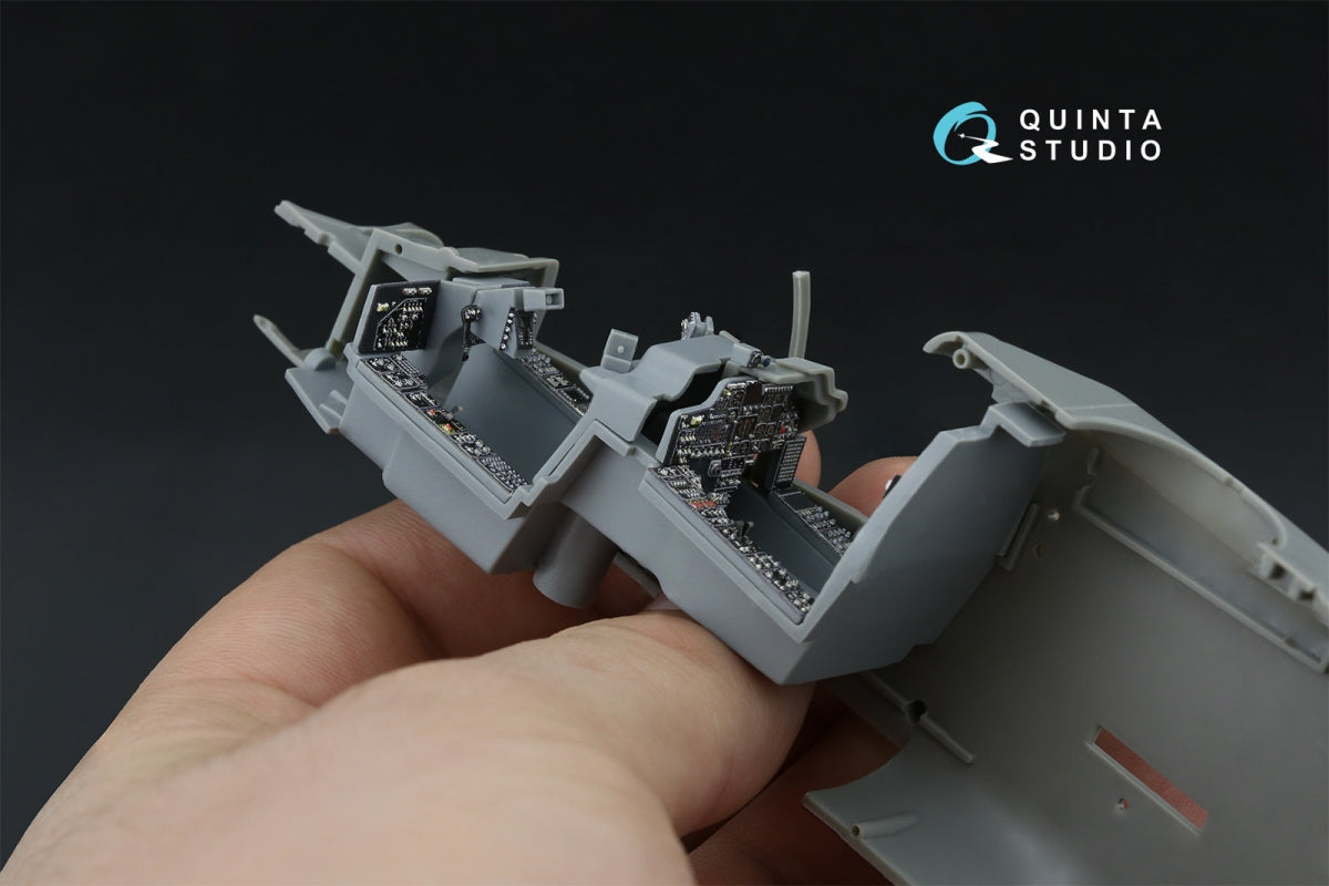 Quinta Studio QDS-48571 AH-64A 3D-Printed &amp;amp; coloured Interior on decal paper (Hasegawa) (small version) 1/48 – immagine 9