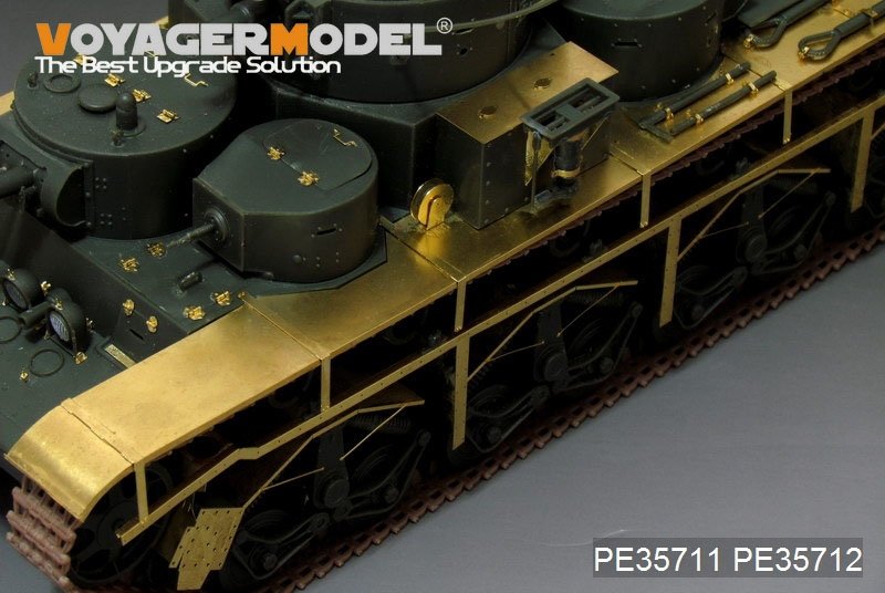 Voyager Model PE35712 WWII Russian T-35 Heavy Tank Fenders/Track Covers (For HobbyBoss 83841) 1/35 – immagine 3