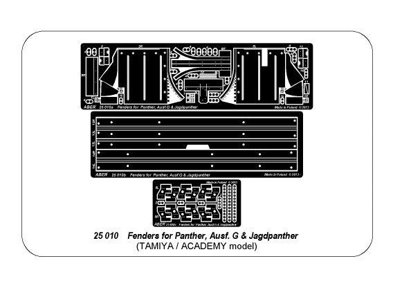 Aber 25010 Fenders for Panther G/Jagdpanther 1/25 – Bild 17